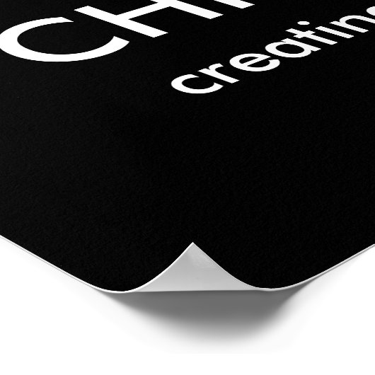 Je aangepaste tekstchipset afdrukken poster (Hoek)
