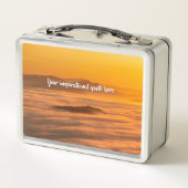 Je aangepaste tekstzonsopgang boven het mistroosti (Achterkant)