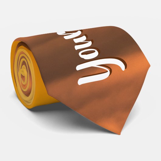 Je aangepaste tekstzonsopgang boven het mistroosti stropdas (Opgerold)