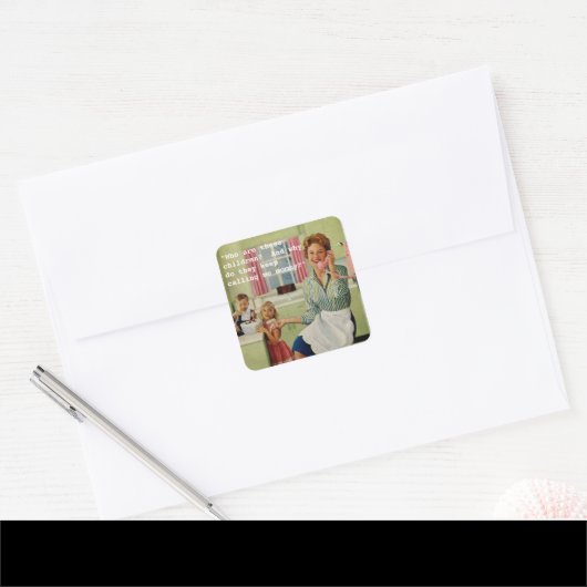 Je aangepaste vierkant Stickers (Envelop)