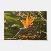 Je aangepaste vogel van Paradise-deur Deurmat (Voorkant)