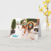 Je aangepaste volledige foto kaart (Gele Bloem)