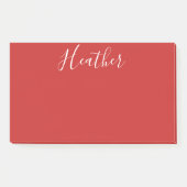 Je aangepaste witscript op rood post-it® notes (Voorkant)