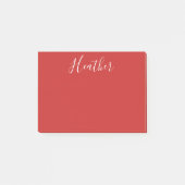 Je aangepaste witscript op rood post-it® notes (Voorkant)