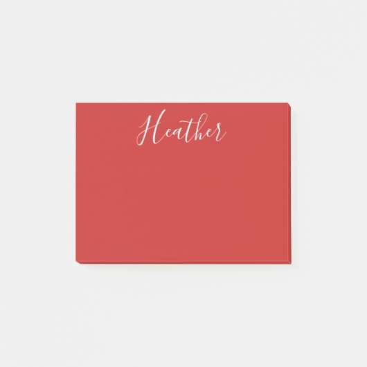 Je aangepaste witscript op rood post-it® notes (Voorkant)