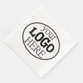 Je aangepaste zakelijke Logo Servet (Hoek)