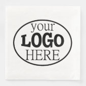 Je aangepaste zakelijke Logo Servet (Voorkant)