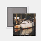 Je aangepaste zeilboot Magnet (Voorkant / Achterkant)