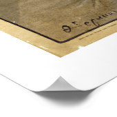 "Je abonneren op de oorlogslening" (wit) Poster (Hoek)