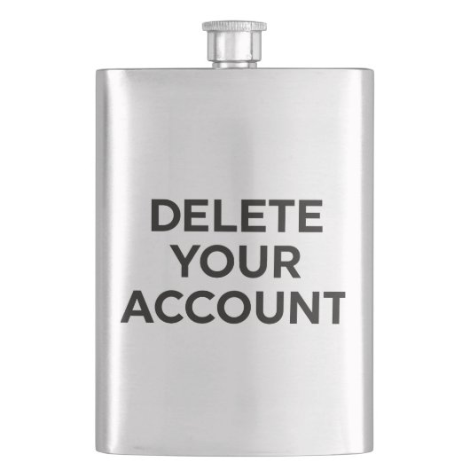 Je account verwijderen flacon (Voorkant)