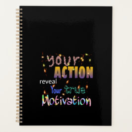 je actie laat je motivatie zien planner