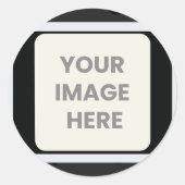 je afbeelding hier ronde sticker (Voorkant)