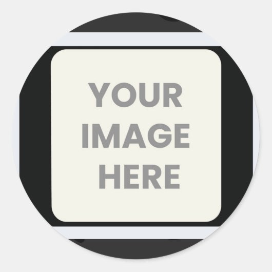 je afbeelding hier ronde sticker (Voorkant)