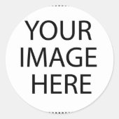 je afbeelding hier ronde sticker (Voorkant)