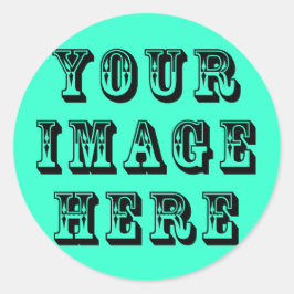 Je Afbeelding op Ronde Sticker