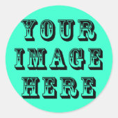 Je Afbeelding op Ronde Sticker (Voorkant)