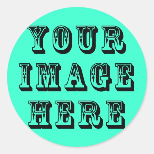 Je Afbeelding op Ronde Sticker (Voorkant)