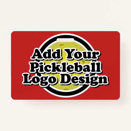 Je Afbeelding Pickleball Badge (Voorkant)