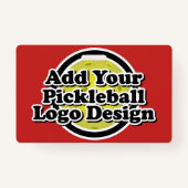 Je Afbeelding Pickleball Badge (Achterkant)