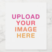 Je afbeeldingslogo leeg wijn etiket (Enkel label)