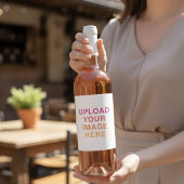 Je afbeeldingslogo leeg wijn etiket