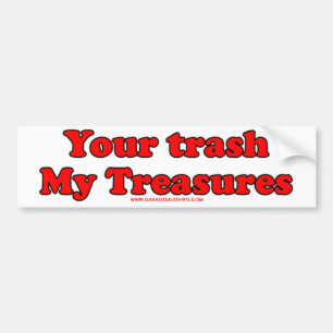 Je afval Mijn schatten Bumpersticker