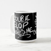 Je AI-brij Boring Me Koffiemok (Voorkant links)
