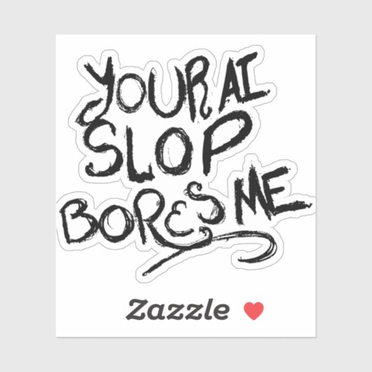Je AI-brij Boring Me Sticker (Vel)
