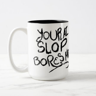 Je AI-brij Boring Me Tweekleurige Koffiemok