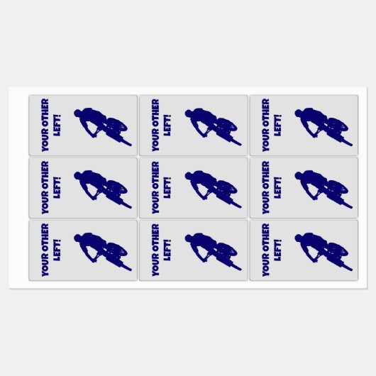 Je andere linker fietser stickers (Vel)