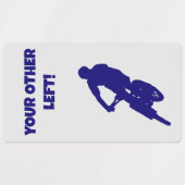 Je andere linker fietser stickers (Design 2)