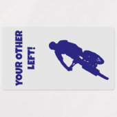 Je andere linker fietser stickers (Design 1)