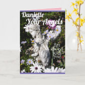 Je Angels zijn altijd bij je bloemenbloem. Kaart (Gele Bloem)