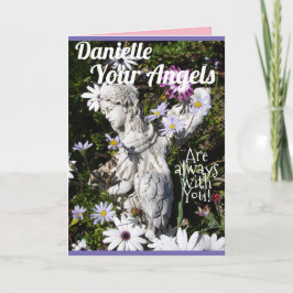 Je Angels zijn altijd bij je bloemenbloem. Kaart