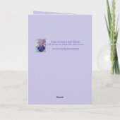 Je Angels zijn altijd bij je bloemenbloem. Kaart (Achterkant)