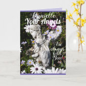 Je Angels zijn altijd bij je bloemenbloem. Kaart (Gele Bloem)