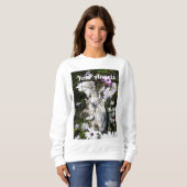 Je Angels zijn altijd bij je bloemenbloem. Trui (Voorkant volledig)