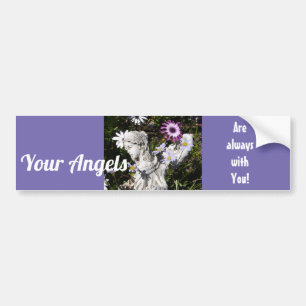 Je Angels zijn altijd bij je, Floral Angel Bumpersticker