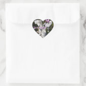 Je Angels zijn altijd bij je, Floral Angel Hart Sticker (Tas)