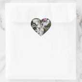 Je Angels zijn altijd bij je, Floral Angel Hart Sticker (Tas)