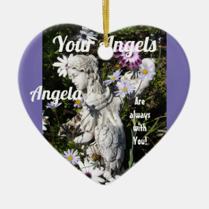 Je Angels zijn altijd bij je, Floral Angel Keramisch Ornament
