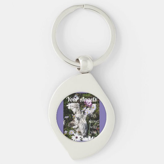 Je Angels zijn altijd bij je, Floral Angel Sleutelhanger (Voorkant)