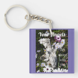 Je Angels zijn altijd bij je, Floral Angel Sleutelhanger