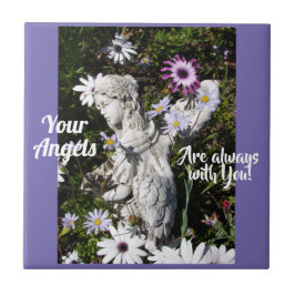 Je Angels zijn altijd bij je, Floral Angel Tegeltje