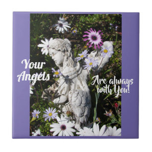 Je Angels zijn altijd bij je, Floral Angel Tegeltje