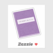 Je angst liegt tegen je sticker (Vel)