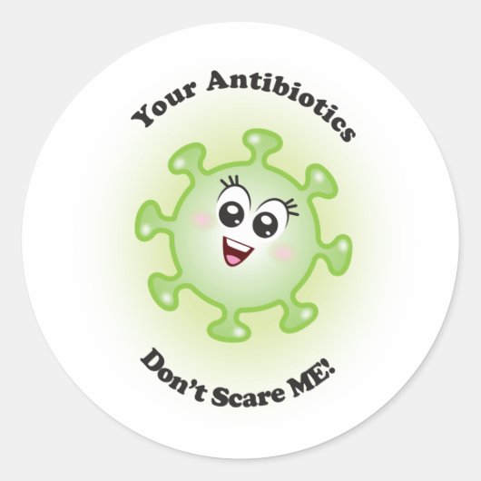 Je antibiotica maken ME niet bang! Stickers (Voorkant)