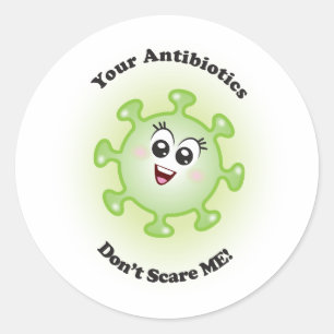Je antibiotica schelen me niet! Stickers