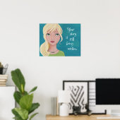 Je artikel - Fijne Kunst afdrukken Poster (Thuiskantoor)