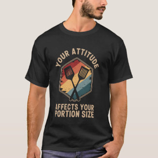 Je attitude beïnvloedt je portiegrootte Lunchdame T-shirt